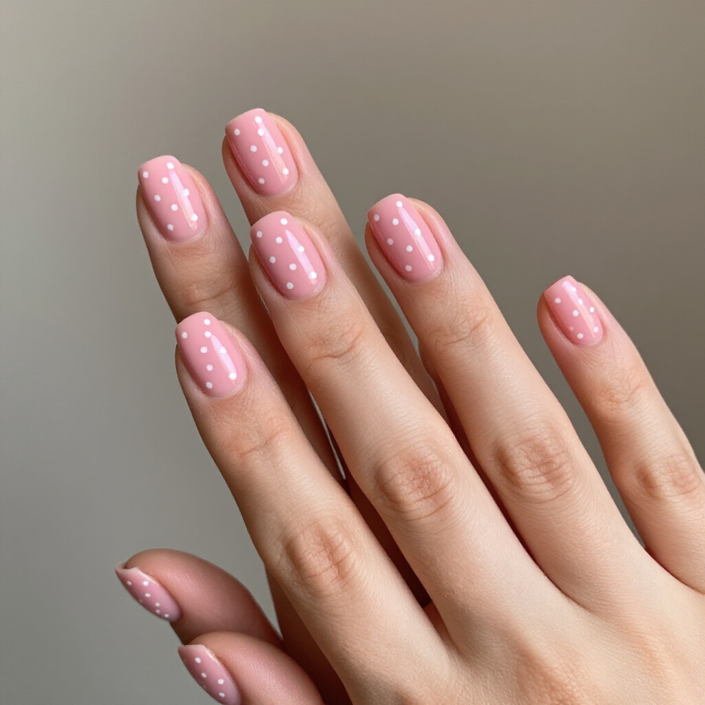 Pastel Pink Chrome Accents: Subtle Glamour in Pink Short Classy Chrome Nails - pink short classy chrome nails