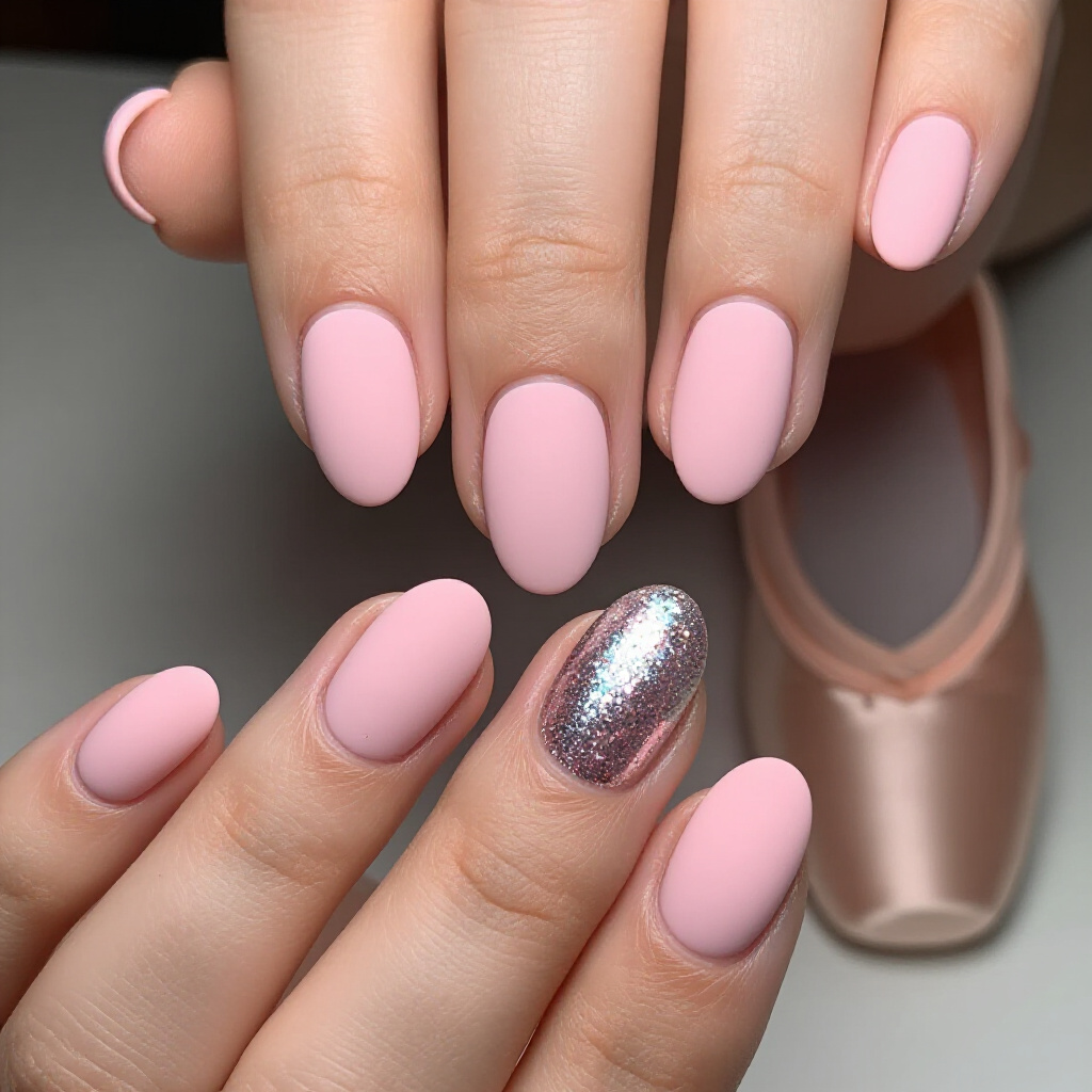 Subtle Sparkle: Rose Gold Pink Short Simple Chrome Nails Defined - pink short simple chrome nails