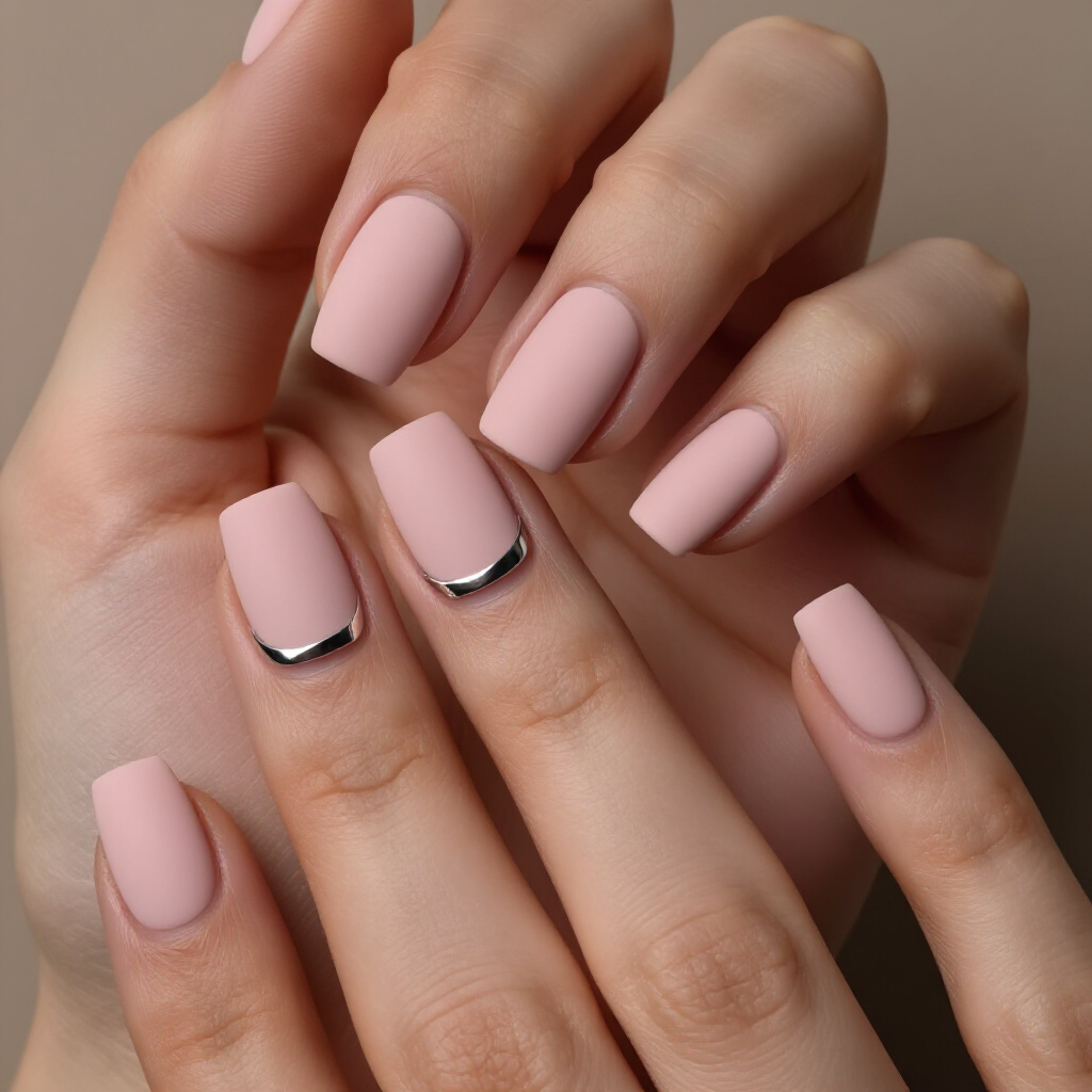 Bold Fuchsia Pink Short Cute Chrome Nails: A Statement-Making Choice - pink short cute chrome nails