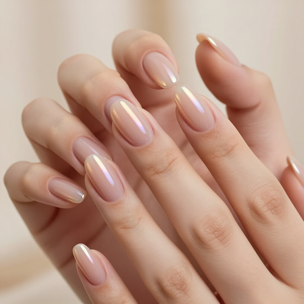 Soft Apricot Nude Almond Chrome Nails for a Gentle Warmth - nude almond chrome nails Soft Apricot Nude Almond Chrome Nails for a Gentle Warmth - nude almond chrome nails
