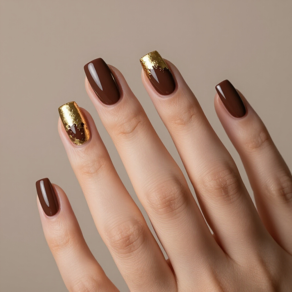 Fiery Red Velvet with a French Tip Overlay - velvet nails