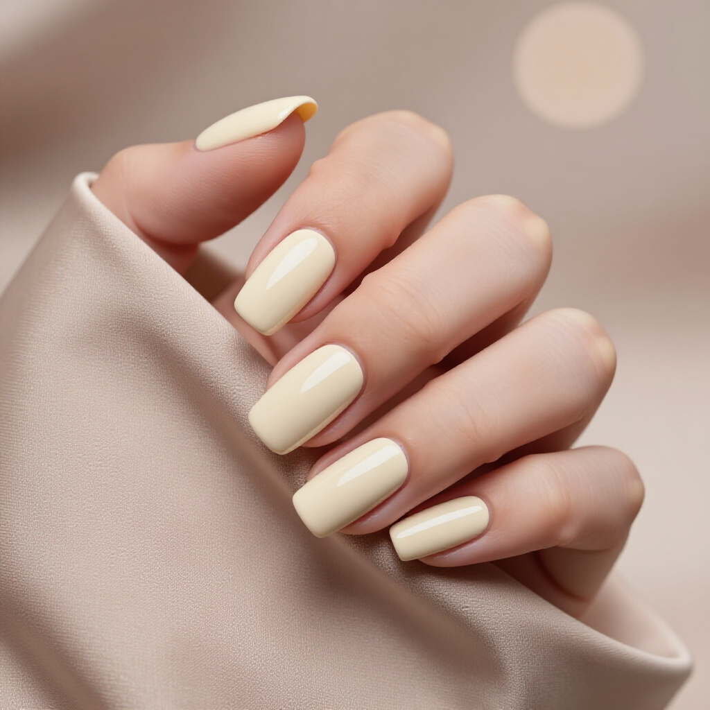 Coral Pink Velvet with Tiny Star Embellishments - velvet nails