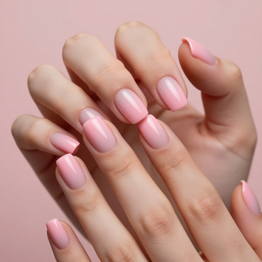 Pale Nude Short Velvet Nails for Everyday Understated Chic - short velvet nails