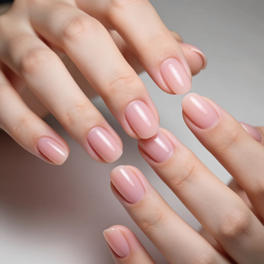 Sheer Pink Short Velvet Nails: Delicate and Natural - pink short velvet nails Sheer Pink Short Velvet Nails: Delicate and Natural - pink short velvet nails