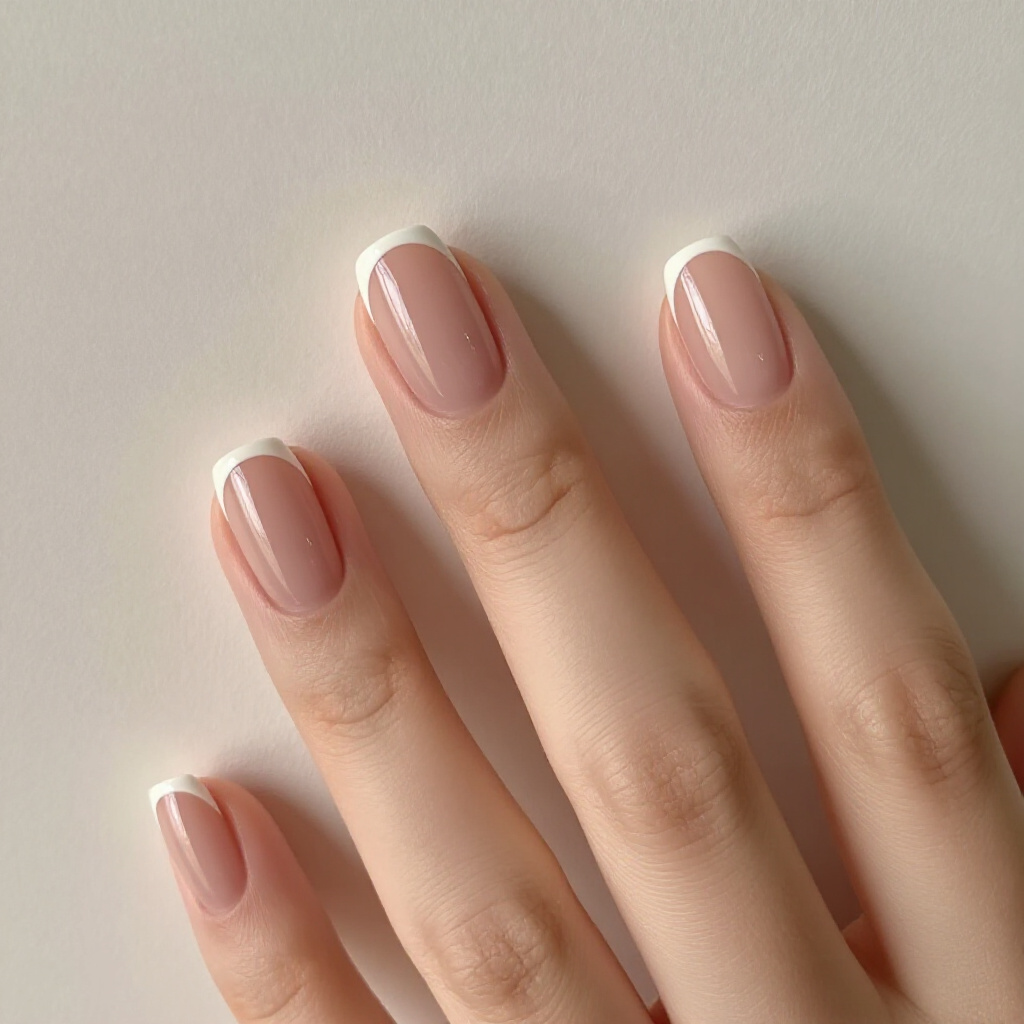 Abstract Swirls and Dots in Soft Hues on White Short Velvet Nails - white short velvet nails