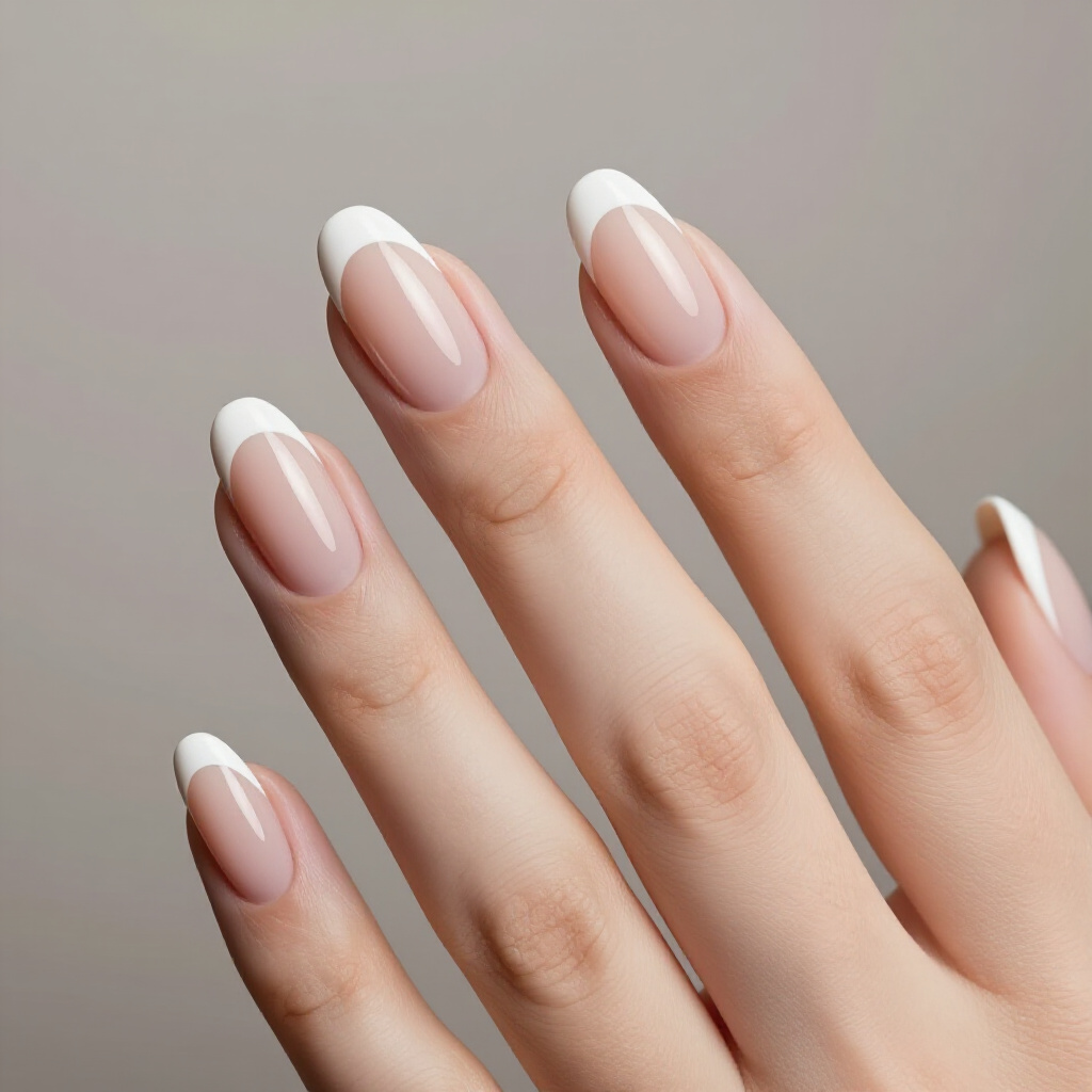 Dusty Rose Nude Short Velvet Nails: A Touch of Feminine Sophistication - nude short velvet nails