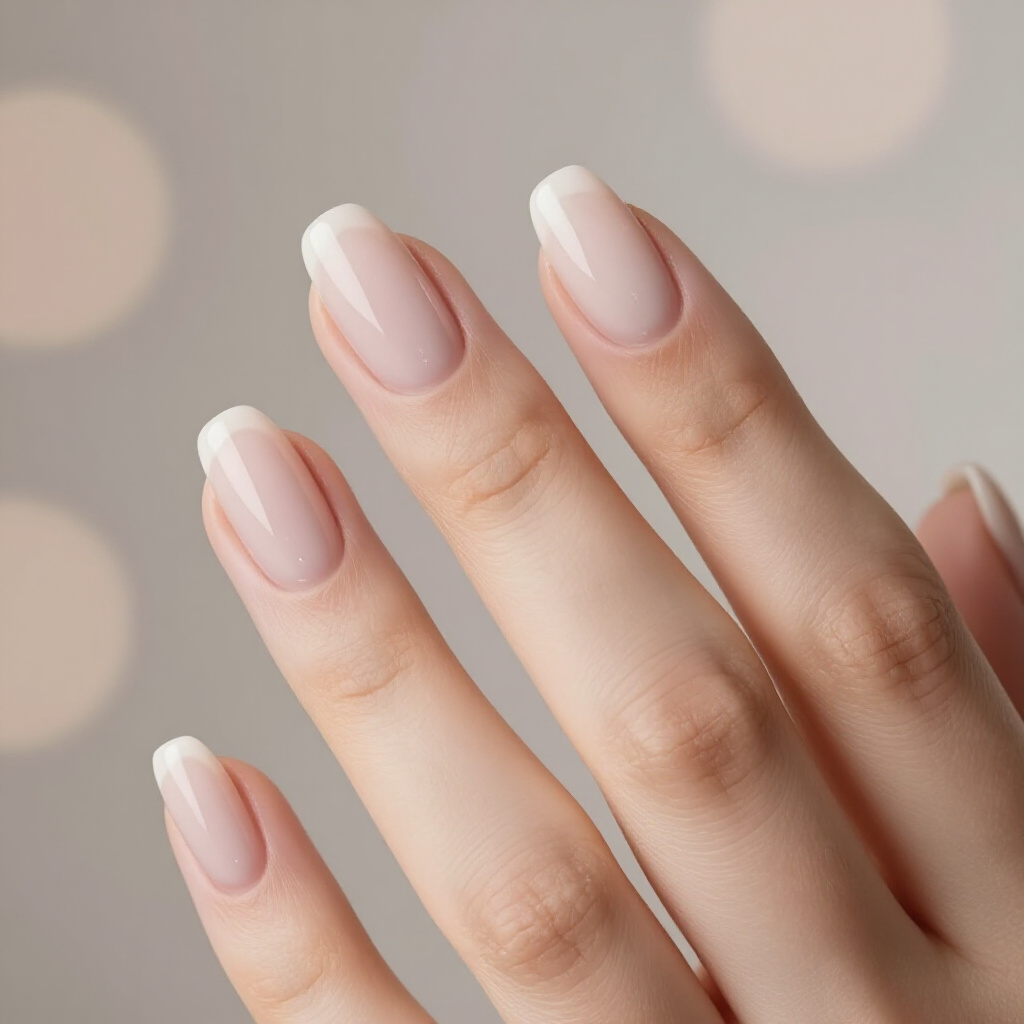 Peachy Beige Nude Short Velvet Nails: A Sun-Kissed, Soft Hue - nude short velvet nails