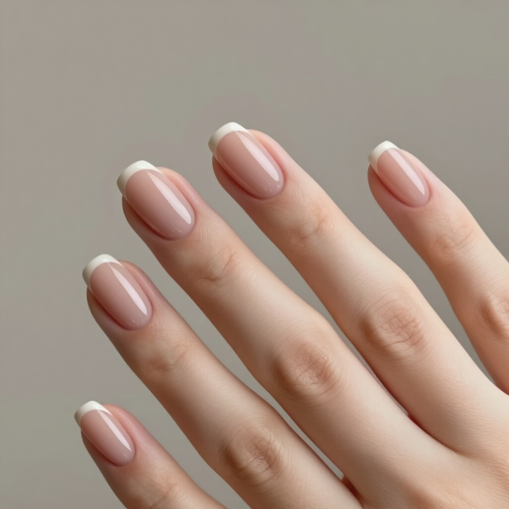 Espresso Nude Short Velvet Nails: A Deep, Rich, and Elegant Tone - nude short velvet nails