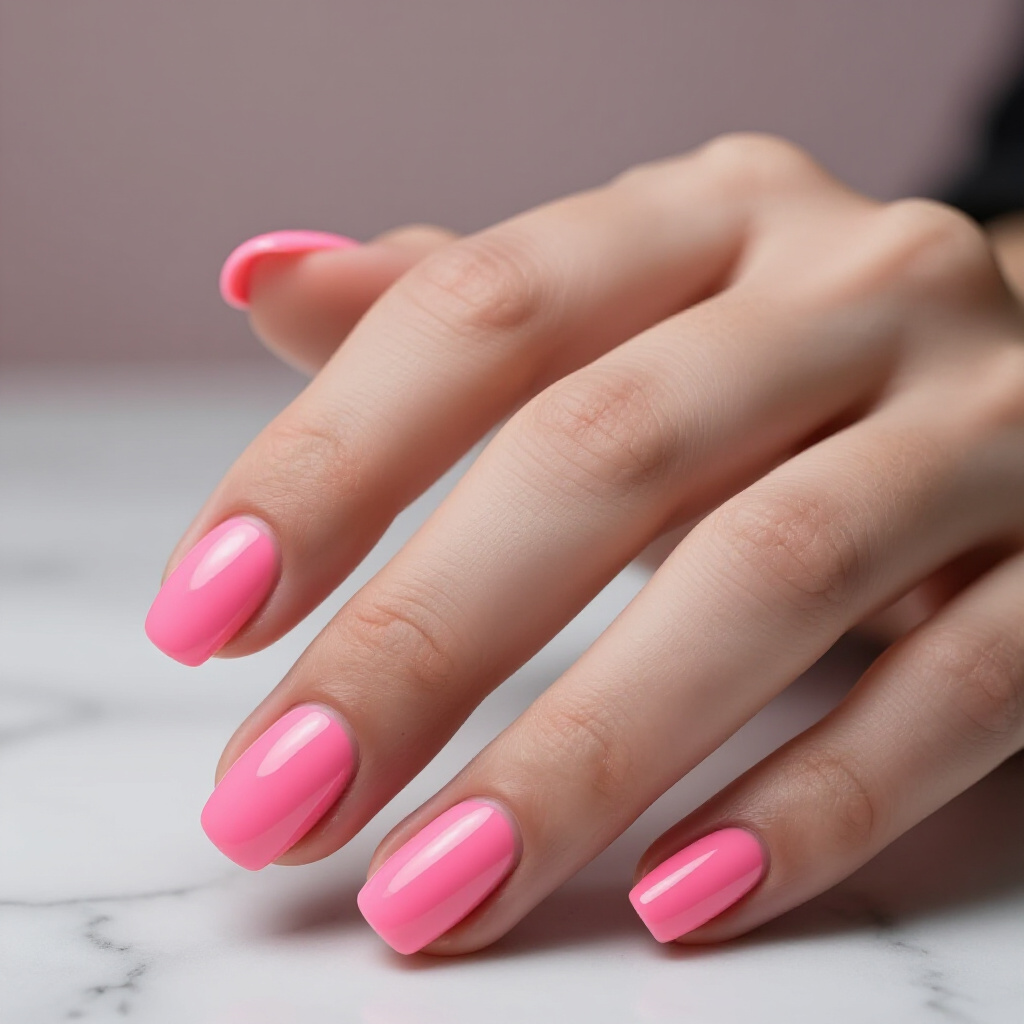 Mauve Pink Velvet Nails for a Sophisticated Neutral - pink short simple velvet nails