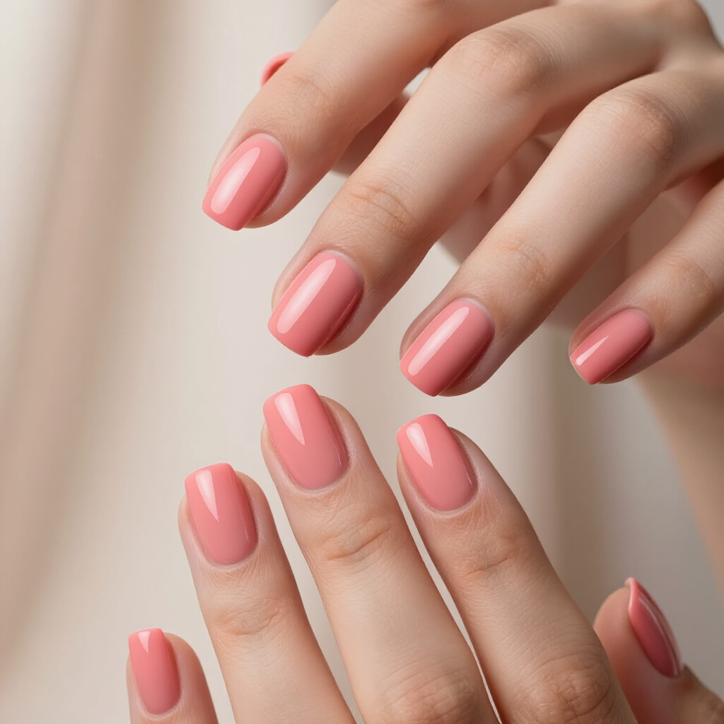 Dark Magenta Pink Velvet Nails for a Rich, Moody Hue - pink short simple velvet nails