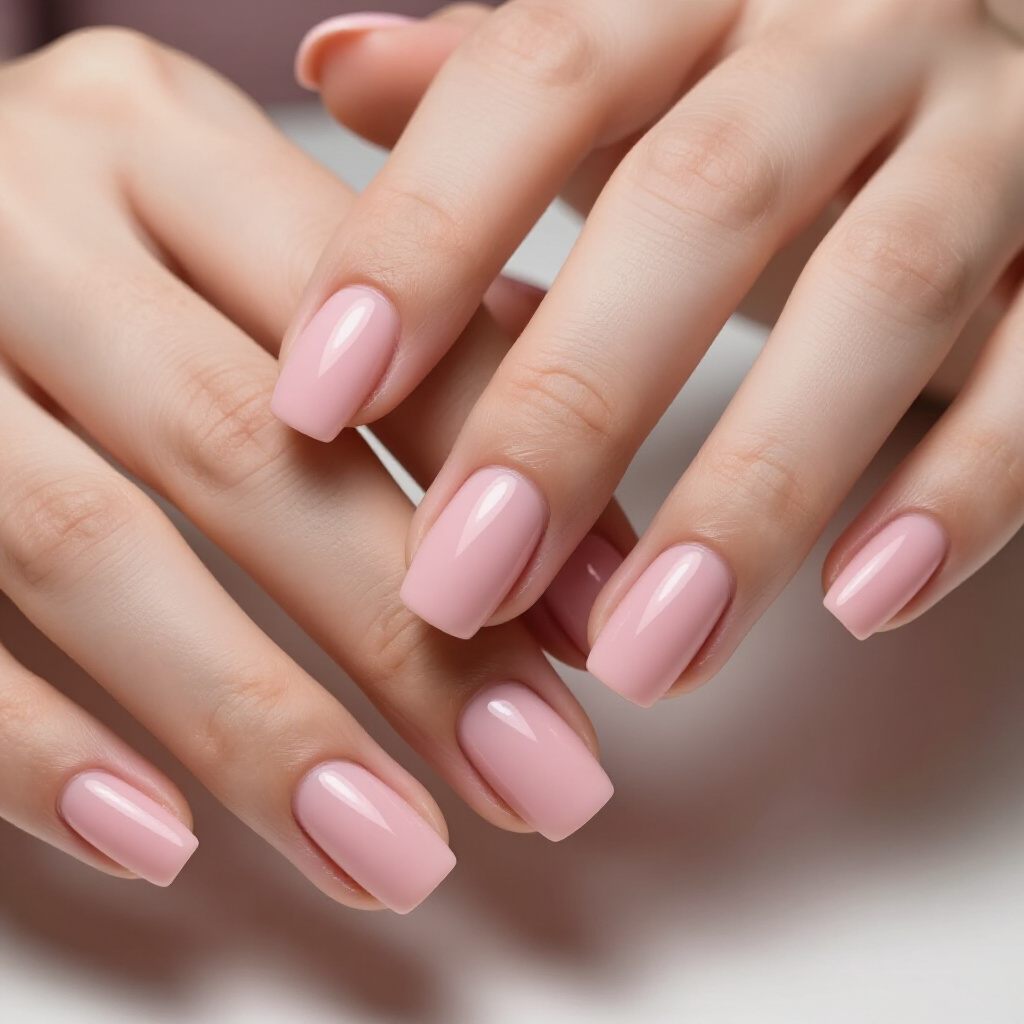 Cotton Candy Pink Velvet Nails for a Dreamy Aesthetic - pink short simple velvet nails