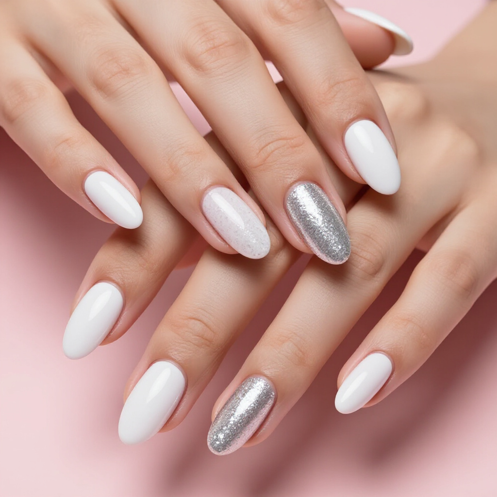 Glazed Donut White Almond Velvet: A Subtle Sheen on Matte - white almond velvet nails