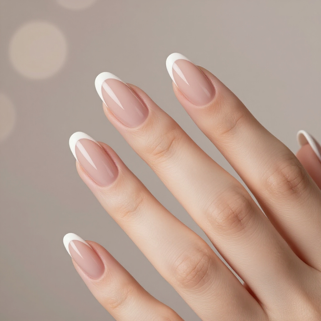 Caramel Nude Almond Velvet Nails: Rich and Earthy Tones - nude almond velvet nails