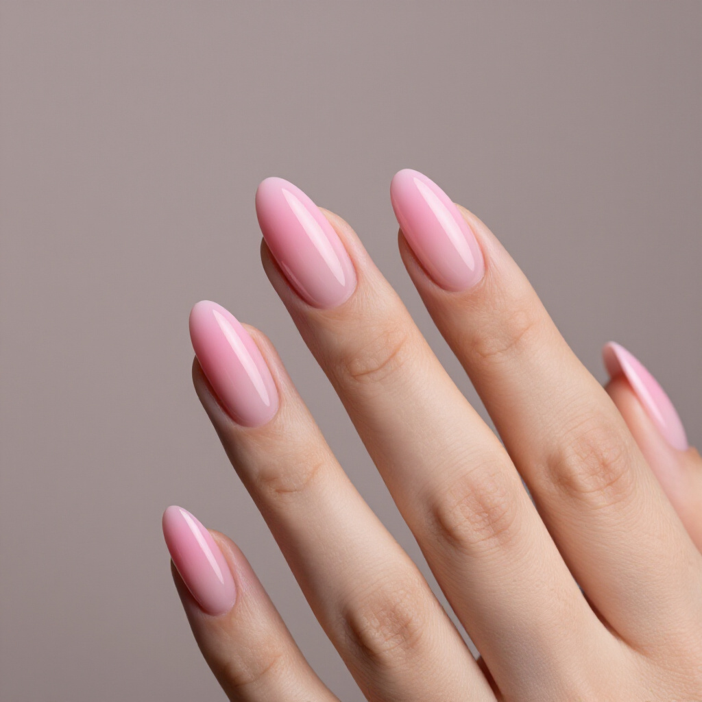 Deep Berry Nude Almond Velvet Nails: A Rich, Luxurious Hue - nude almond velvet nails