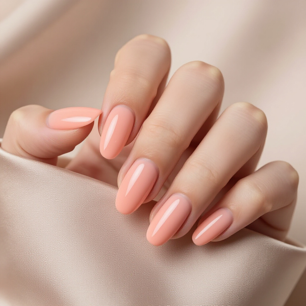 Smoky Rose Almond Velvet Nails with a Delicate French Tip - pink almond classy velvet nails