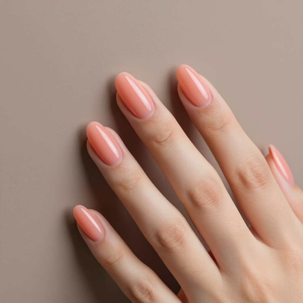 Cherry Blossom Pink Almond Nails with a Glossy Accent Nail - pink almond classy velvet nails