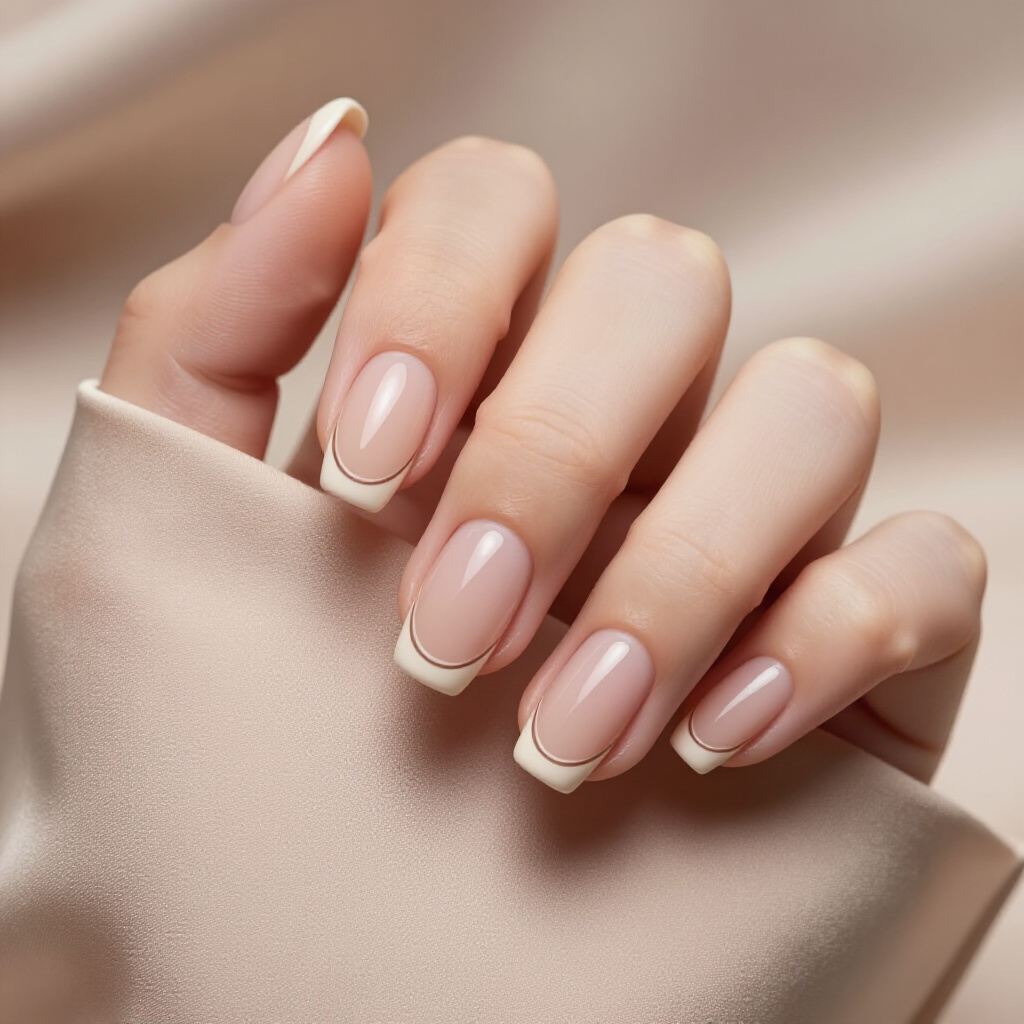 Pale Pink Nude Velvet on Short Square Nails - nude short simple velvet nails Pale Pink Nude Velvet on Short Square Nails - nude short simple velvet nails