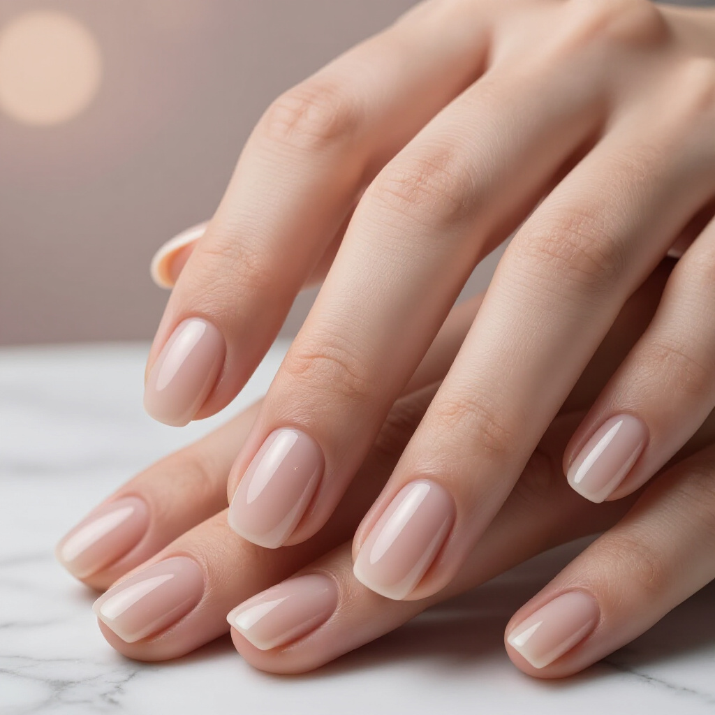 Dusty Rose Nude Velvet with a Hint of Grey - nude short simple velvet nails Dusty Rose Nude Velvet with a Hint of Grey - nude short simple velvet nails