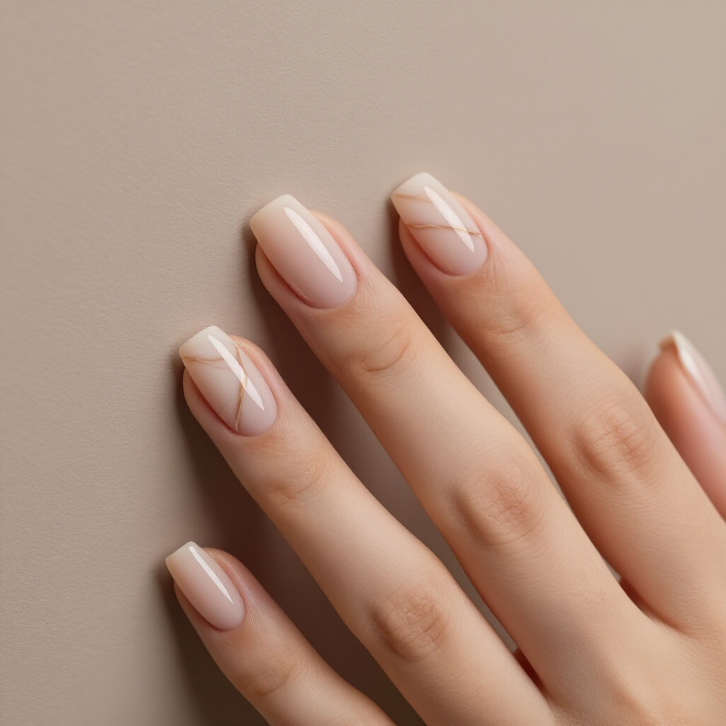 Soft Taupe Nude Velvet for a Chic Minimalist Style - nude short simple velvet nails Soft Taupe Nude Velvet for a Chic Minimalist Style - nude short simple velvet nails