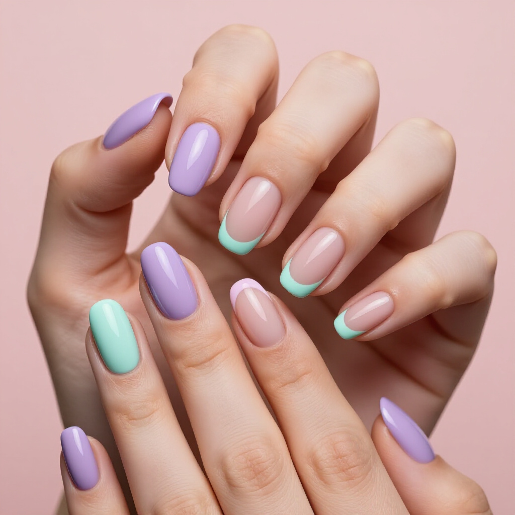 Shimmering Chrome French Tip Nails for a Futuristic Glow - french tip nails Shimmering Chrome French Tip Nails for a Futuristic Glow - french tip nails