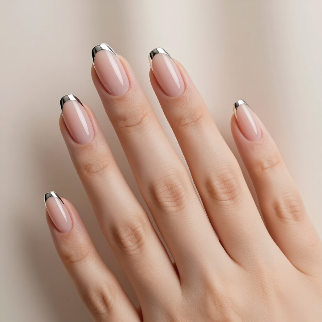 Glitter Gradient French Tip Nails for a Touch of Sparkle - french tip nails Glitter Gradient French Tip Nails for a Touch of Sparkle - french tip nails