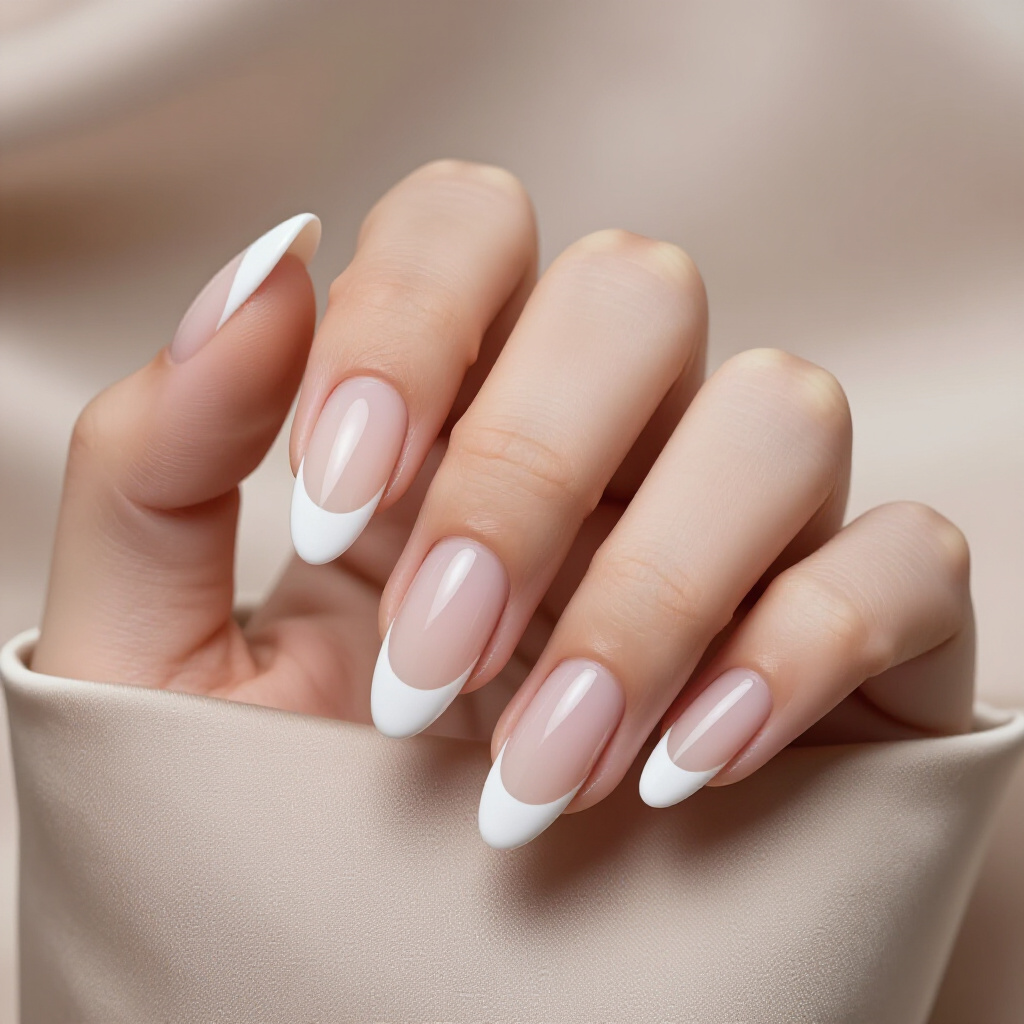 Two-Tone French Tip Nails with Contrasting Colors for a Playful Look - french tip nails Two-Tone French Tip Nails with Contrasting Colors for a Playful Look - french tip nails