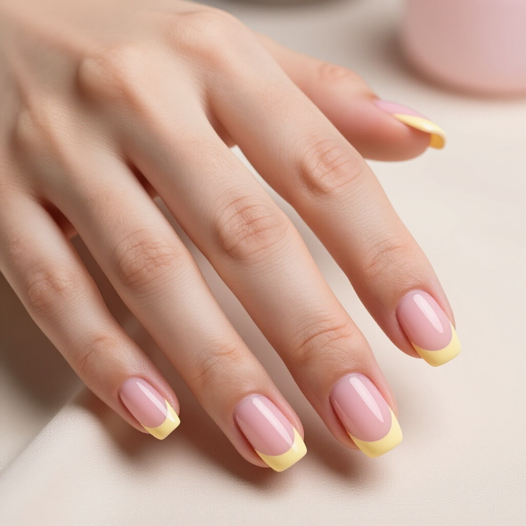 Micro French Tips on Short Almond Nails: Delicate & Modern - short french tip nails Micro French Tips on Short Almond Nails: Delicate & Modern - short french tip nails
