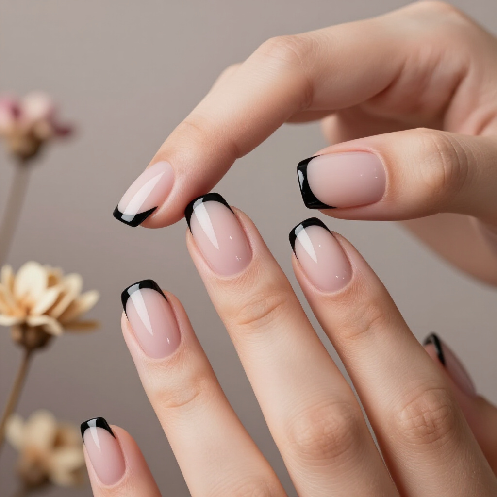 Glittery Gold Tips on Short Square Nails: Festive & Fun - short french tip nails Glittery Gold Tips on Short Square Nails: Festive & Fun - short french tip nails
