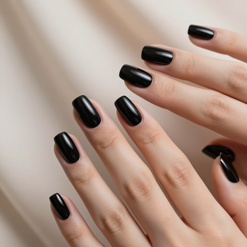 Double French Tips on Short Square-Round Nails: Playful Layers - short french tip nails Double French Tips on Short Square-Round Nails: Playful Layers - short french tip nails