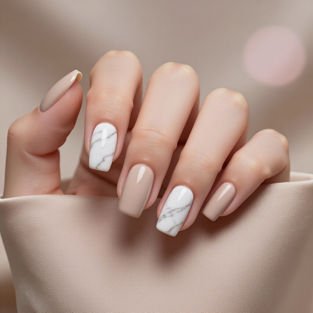 Subtle Colour Transition Tips for Short Nails: Gradient Sophistication - short french tip nails Subtle Colour Transition Tips for Short Nails: Gradient Sophistication - short french tip nails