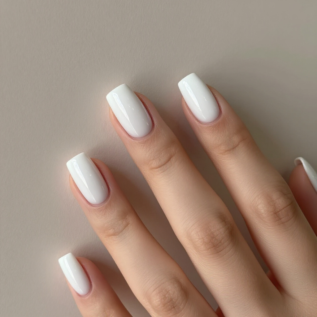 Classic White Tips on a Sheer Nude Base: Timeless Short French Tip Perfection - short french tip nails Classic White Tips on a Sheer Nude Base: Timeless Short French Tip Perfection - short french tip nails