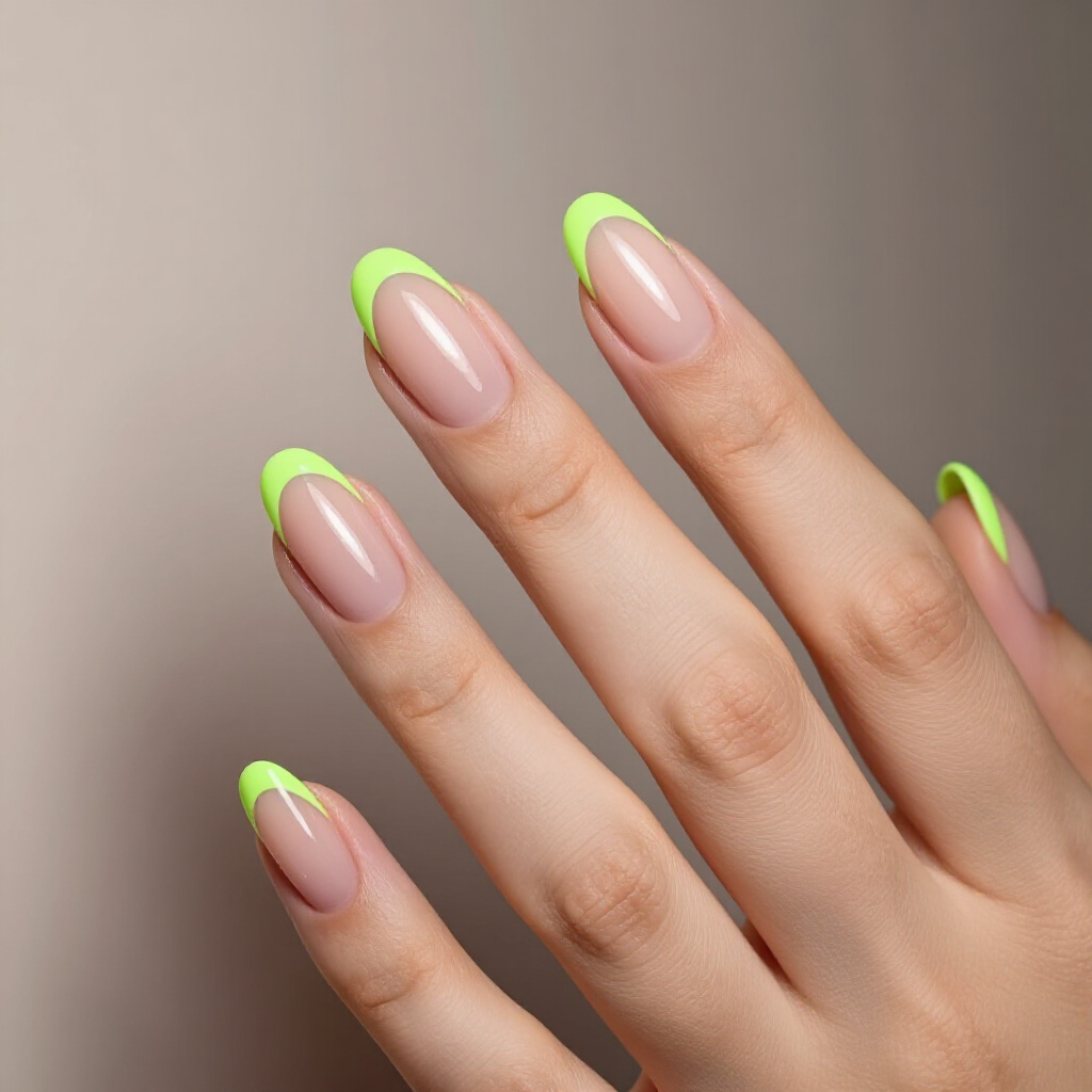 Double French Tips in White and Nude: Playful Layered Short French Look - short french tip nails Double French Tips in White and Nude: Playful Layered Short French Look - short french tip nails