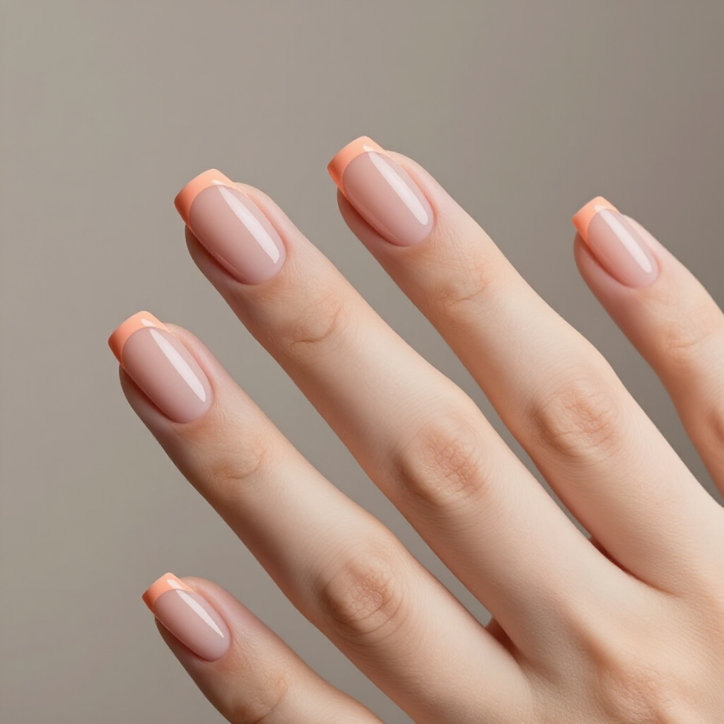 Deep Emerald Green Tips on a Natural Base: Jewel-Toned Sophistication - short french tip nails Deep Emerald Green Tips on a Natural Base: Jewel-Toned Sophistication - short french tip nails