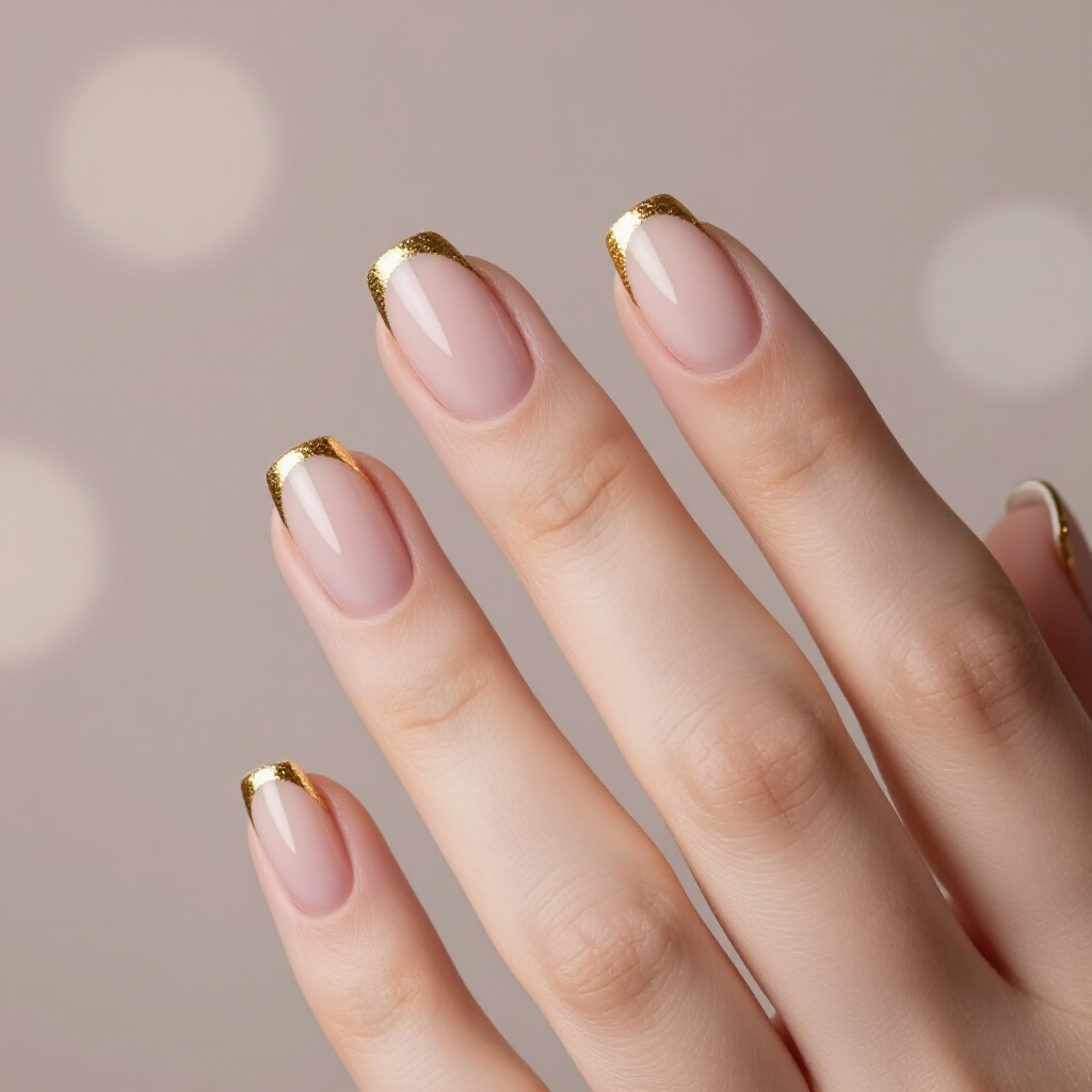 Pastel Lavender Tips on Short Oval Nails for Sweet Charm - short french tip nails Pastel Lavender Tips on Short Oval Nails for Sweet Charm - short french tip nails