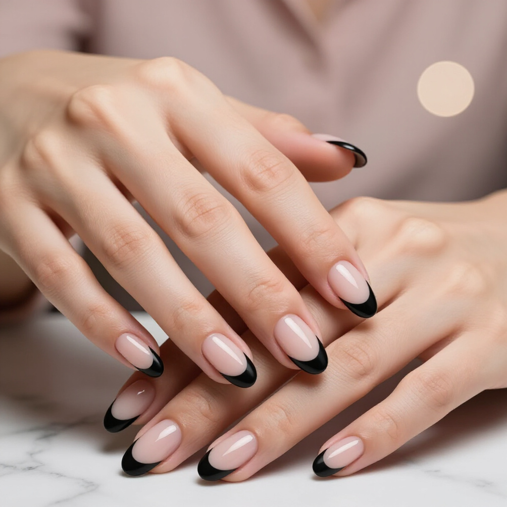 Subtle Animal Print Almond French Tip Nails - almond french tip nails Subtle Animal Print Almond French Tip Nails - almond french tip nails