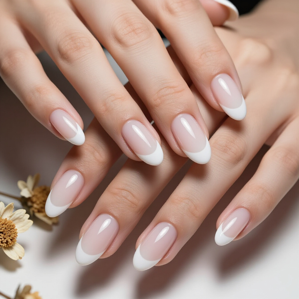 Ombre French Tip Almond Nails for a Seamless Blend - almond french tip nails Ombre French Tip Almond Nails for a Seamless Blend - almond french tip nails