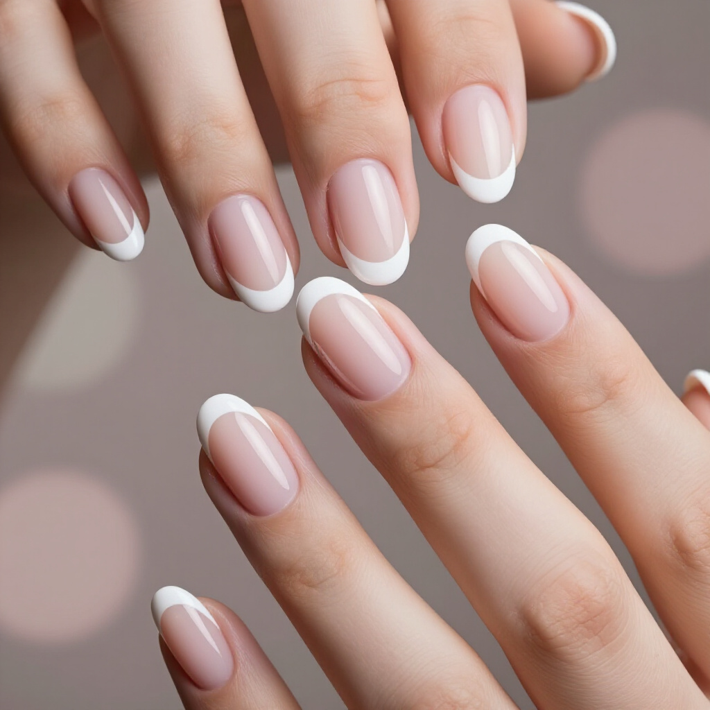 Short White French Tip Nails with a Matte Finish for Chic Simplicity - white short french tip nails Short White French Tip Nails with a Matte Finish for Chic Simplicity - white short french tip nails