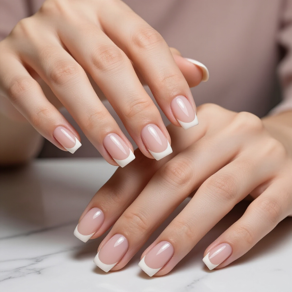 Chunky White Short French Tip Nails for a Dramatic Look - white short french tip nails Chunky White Short French Tip Nails for a Dramatic Look - white short french tip nails