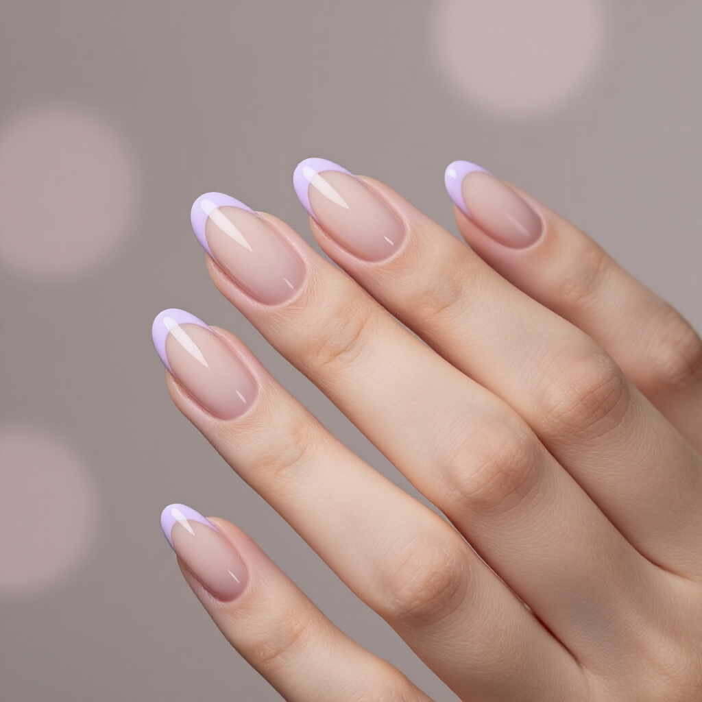 Warm Taupe Nude with Darker Brown French Tips - nude short french tip nails Warm Taupe Nude with Darker Brown French Tips - nude short french tip nails