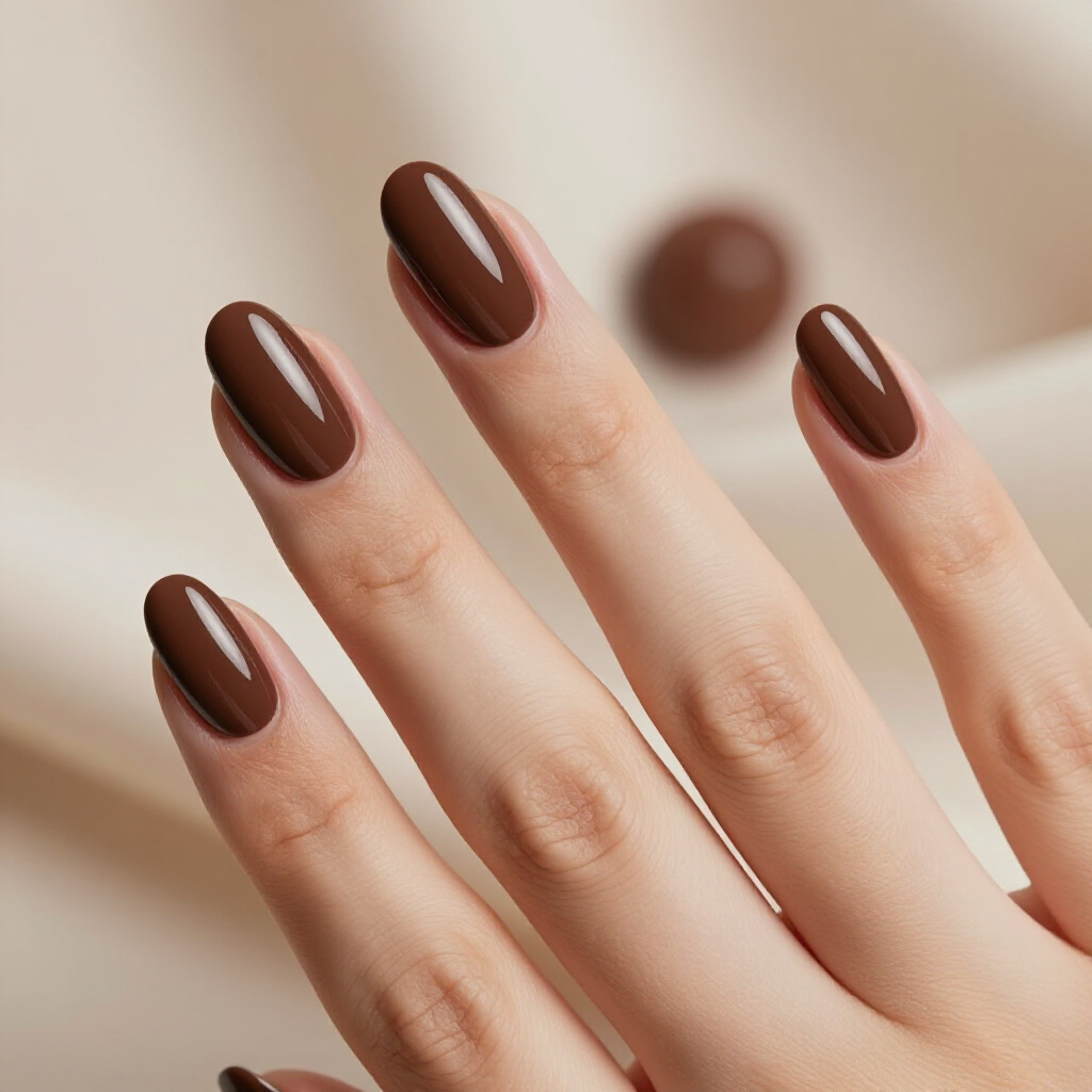Warm Beige Nude with Subtle Holographic Tips - nude short french tip nails Warm Beige Nude with Subtle Holographic Tips - nude short french tip nails