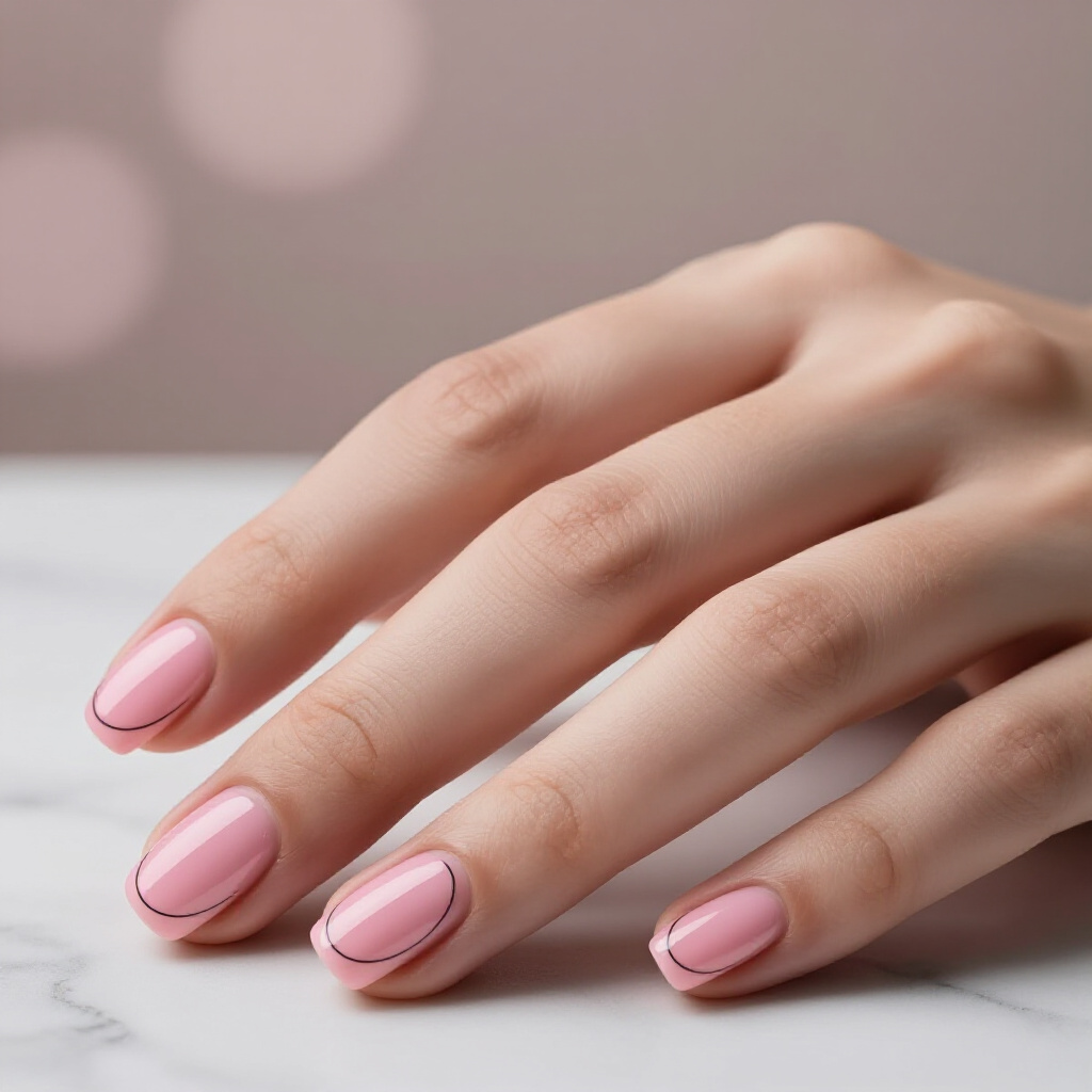 Baby Pink with a Matte Finish for Understated Chic - pink short simple french tip nails