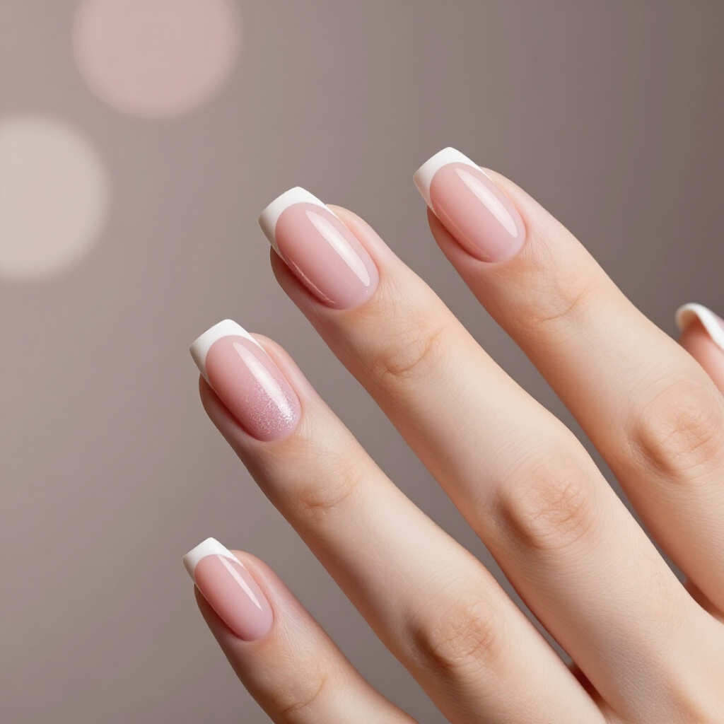 Hot Pink French Tips with a Playful Glossy Finish - pink short cute french tip nails