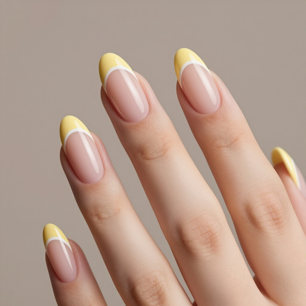 Double French Tip White Almond Nails for Added Dimension - white almond french tip nails