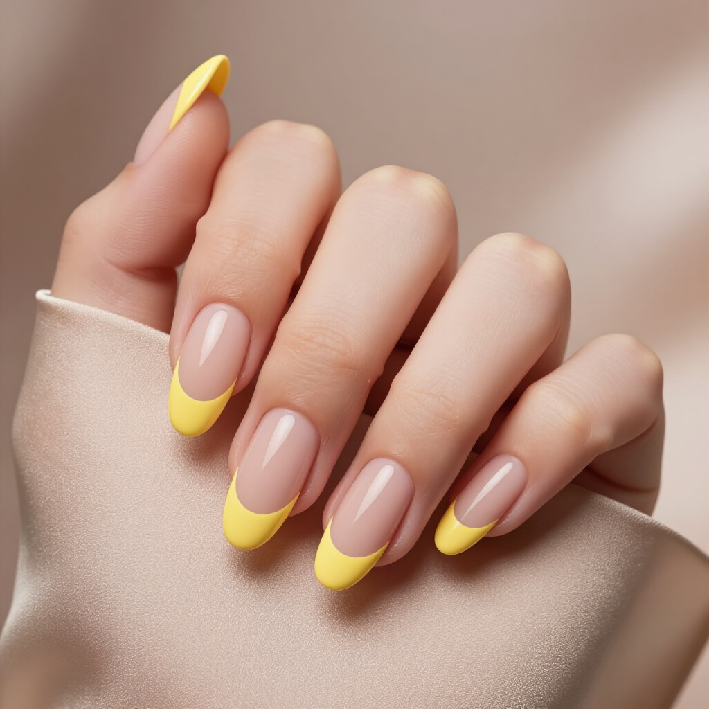 Pale Pink Nude with an Ultra-Thin Micro French Line - nude almond french tip nails