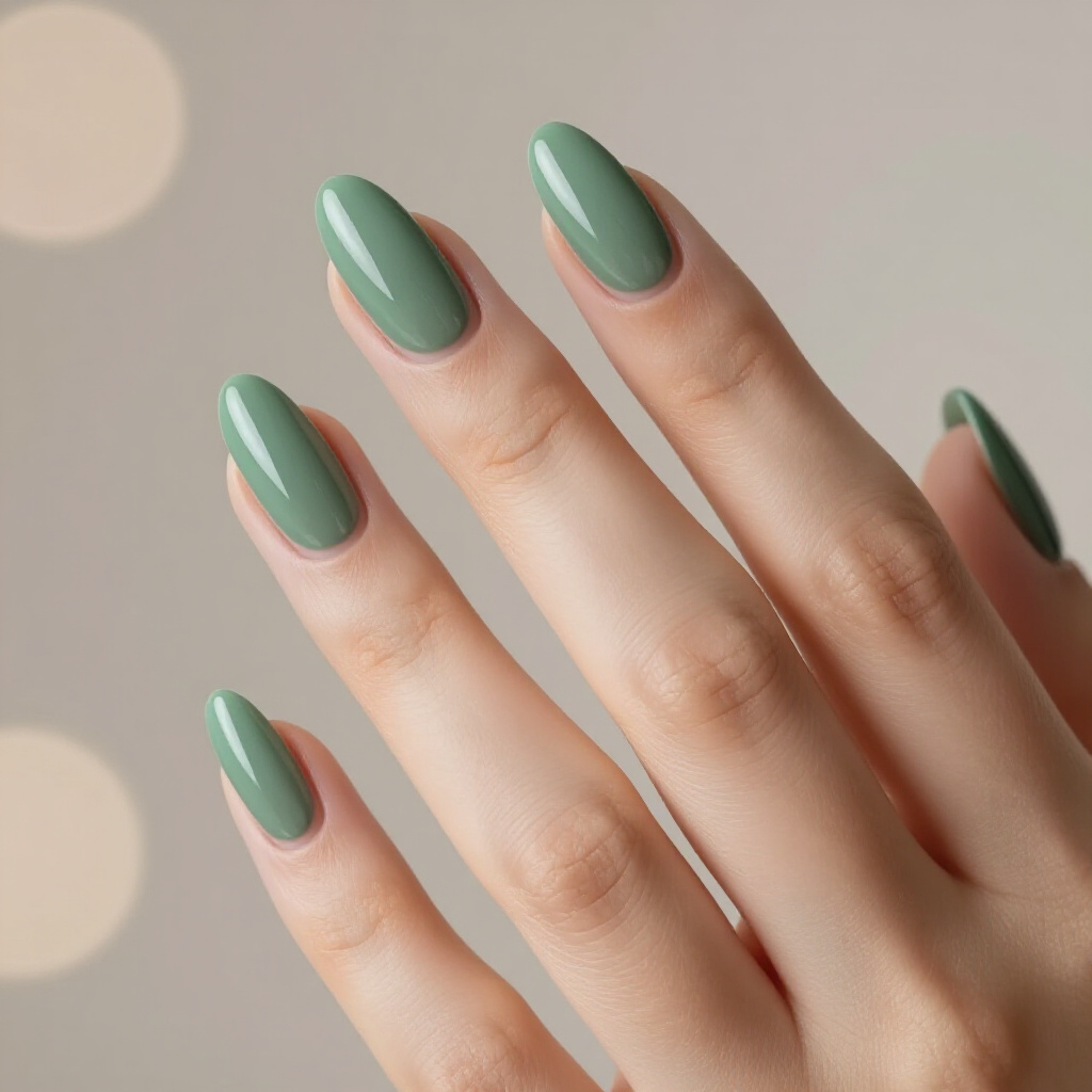 Warm Tan Nude with Creamy White Almond French Tips - nude almond french tip nails