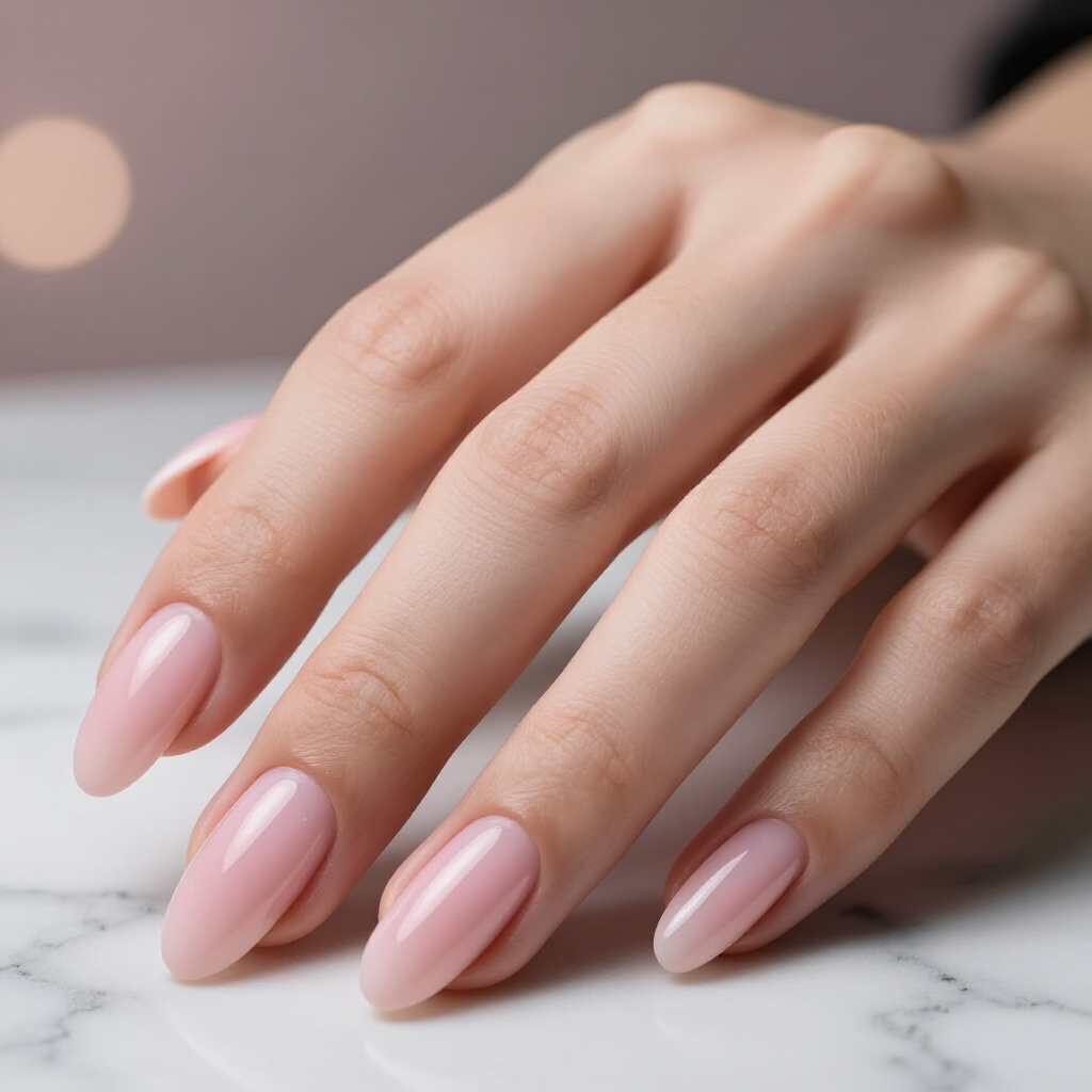 Soft Baby Pink with Subtle White Tips for Everyday Elegance - pink almond classy french tip nails