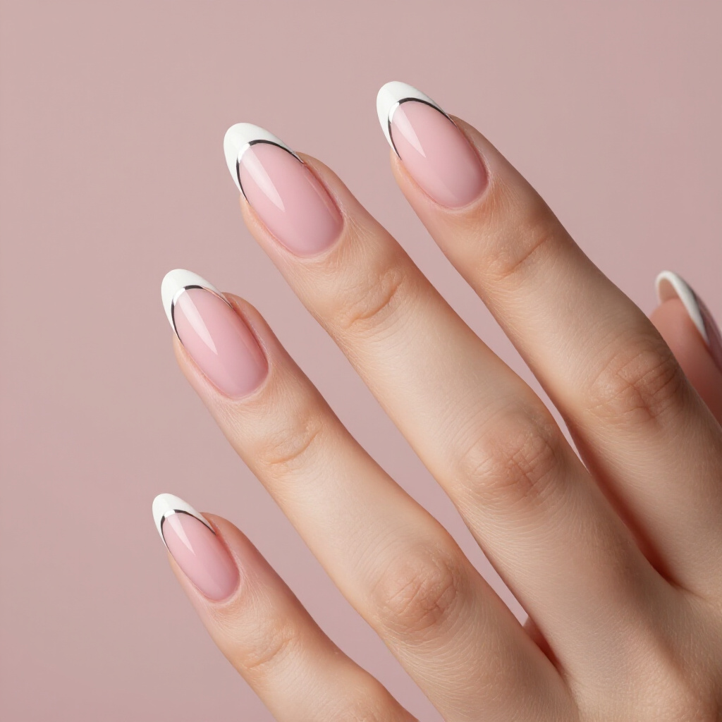 Muted Rose Pink with a Matte Finish for Understated Sophistication - pink almond classy french tip nails