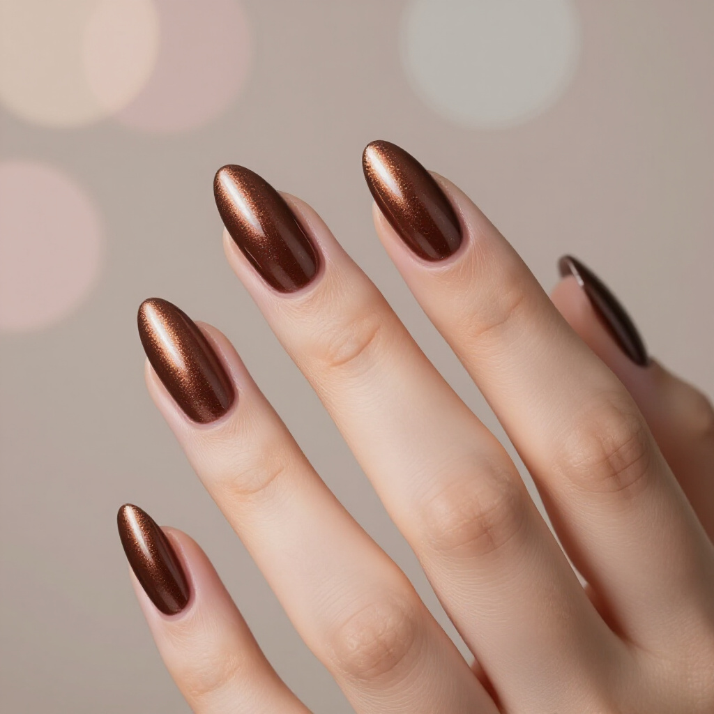 Peach and Gold Swirl Almond Cat Eye Nails for a Warm Radiance - cat eye nails Peach and Gold Swirl Almond Cat Eye Nails for a Warm Radiance - cat eye nails