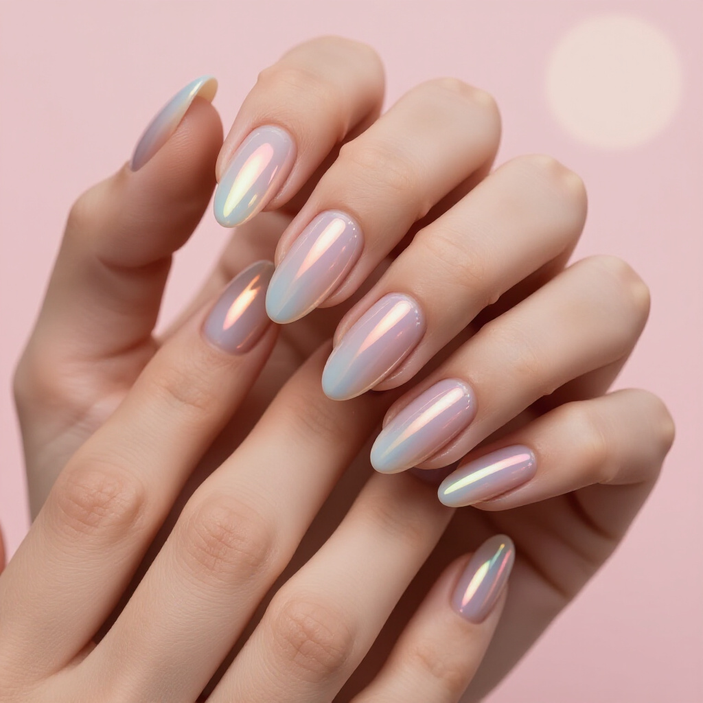 Electric Blue Almond Cat Eye Nails with a Neon Zing - cat eye nails Electric Blue Almond Cat Eye Nails with a Neon Zing - cat eye nails