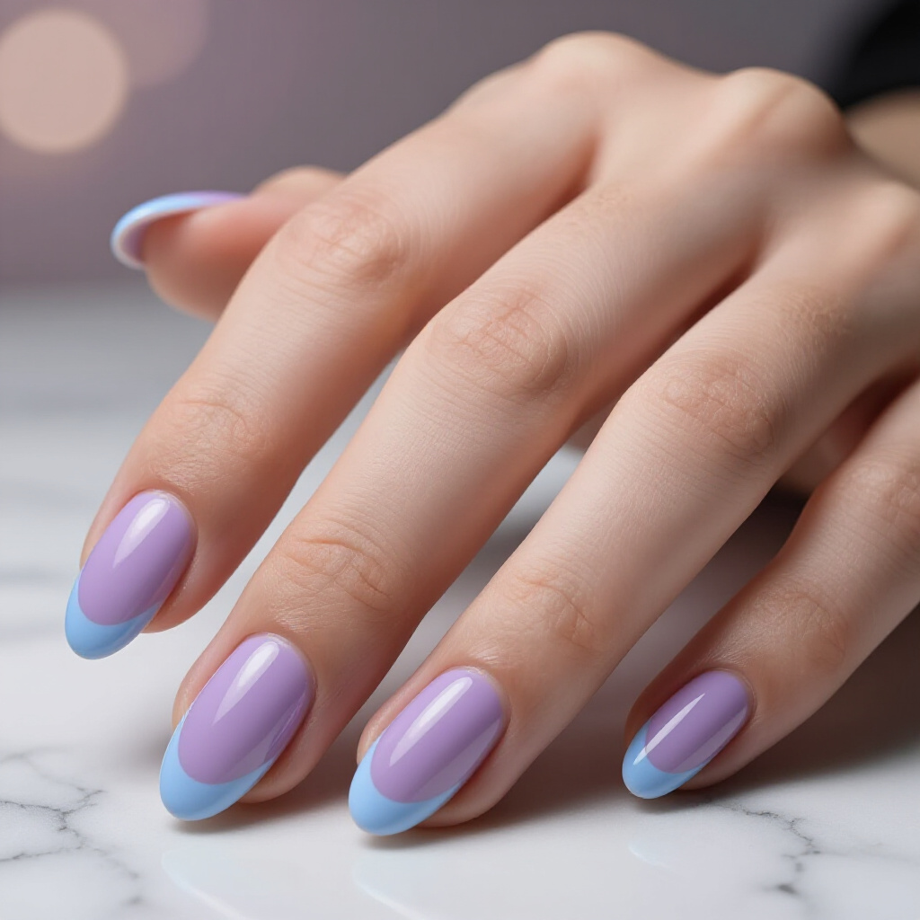 Grape Purple Almond Cat Eye Nails for a Rich Hue - almond cat eye nails